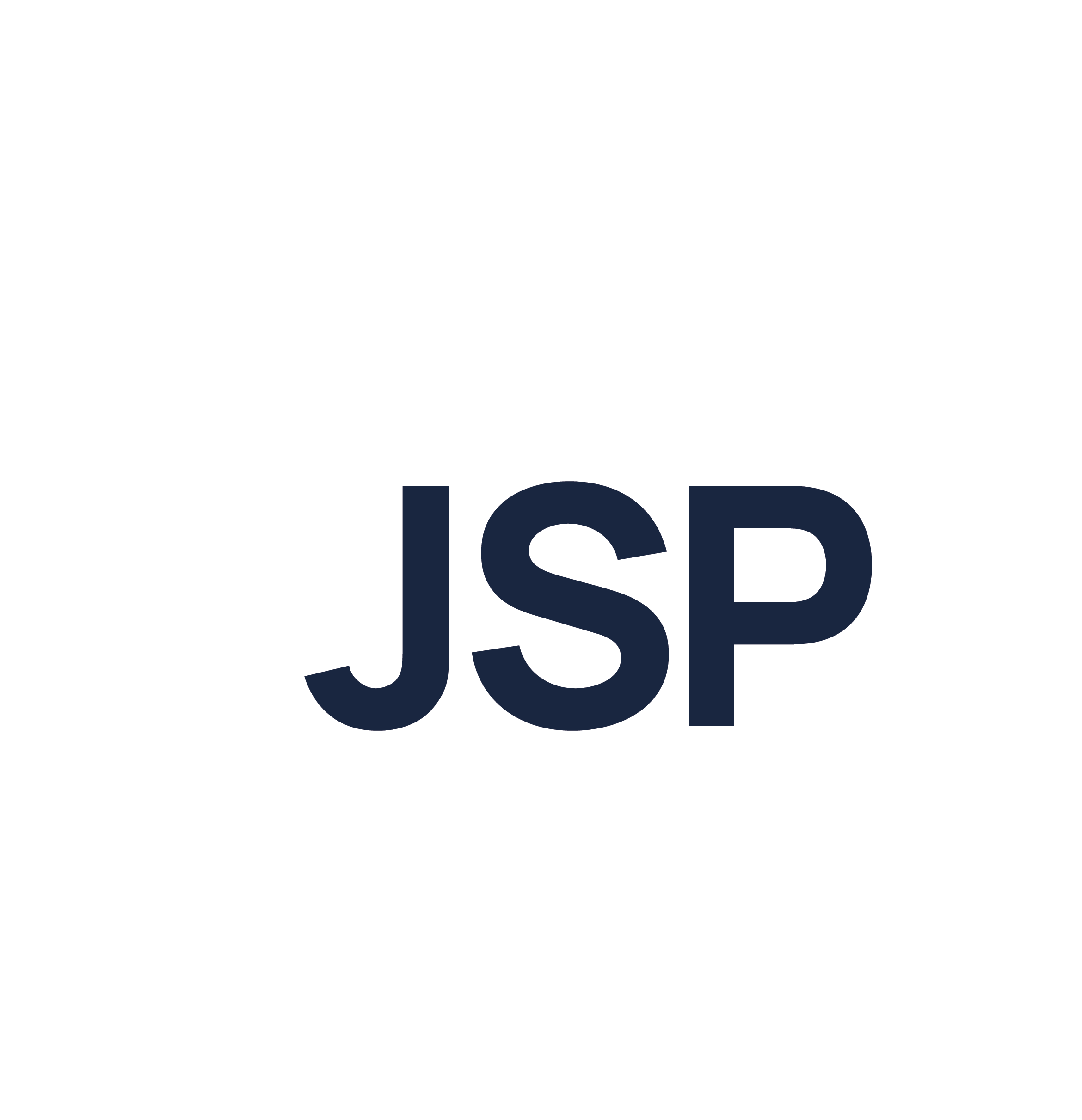 JSP Capital icon mark — white on navy